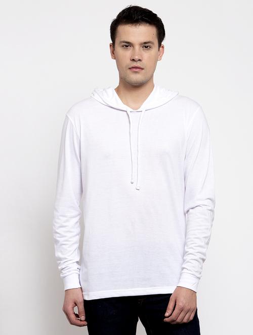 hooded neck solid t-shirt - 18628038 - Very Small Image - 1