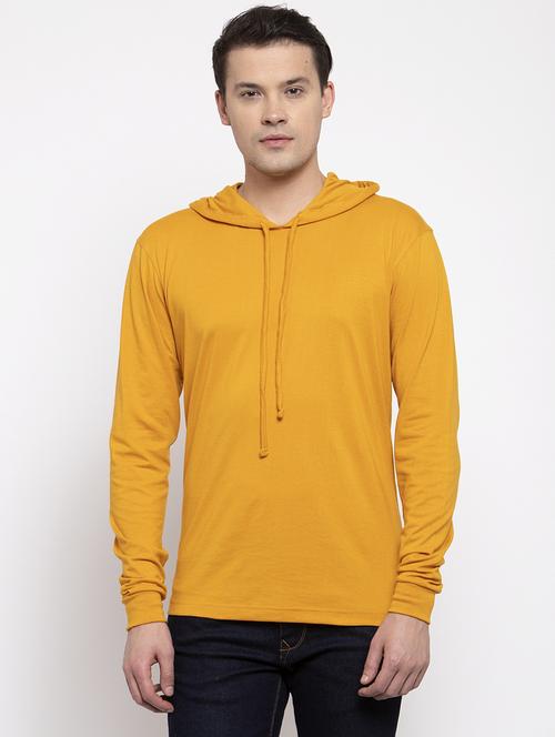 hooded neck solid t-shirt - 18628046 - Very Small Image - 1