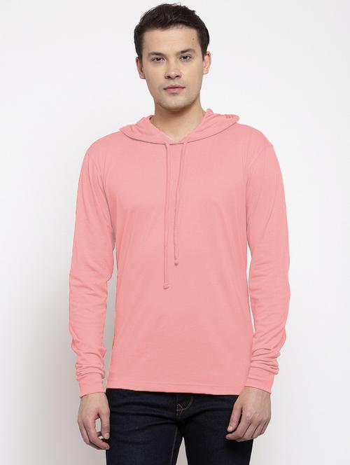 hooded neck solid t-shirt - 18628047 - Very Small Image - 1