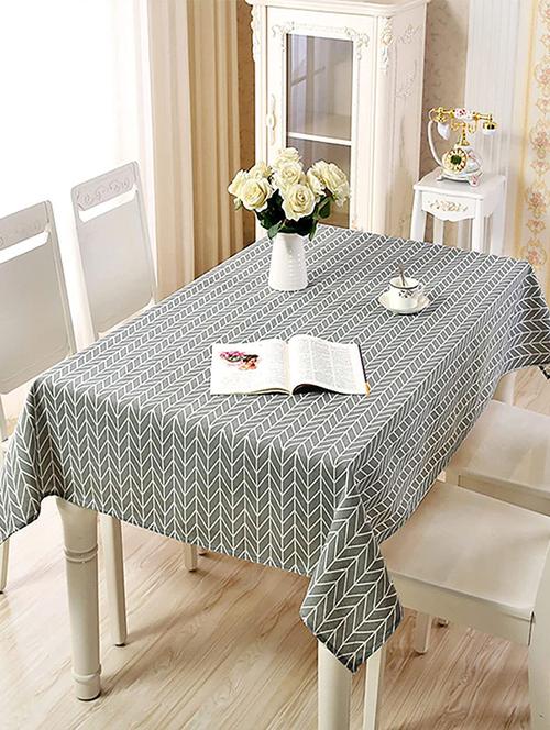 rectangle tablecloth cotton linen table cloth dust-proof (140x180cm, blue daisy) - 18629096 - Very Small Image - 1