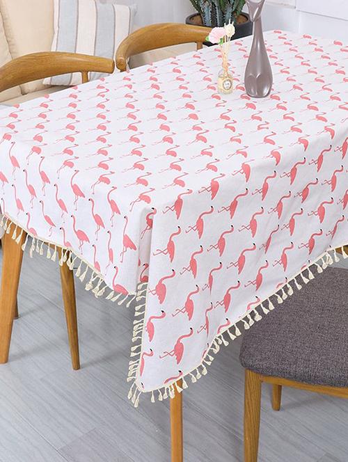 rectangle tablecloth cotton linen table cloth dust-proof (140x220cm, yellow diamond) - 18629102 - Very Small Image - 1