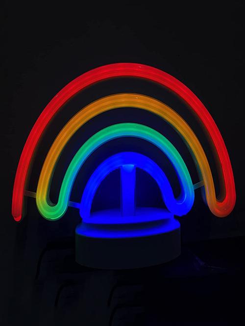 led cute colorful neon rainbow sign lights rainbow - 18629139 - Very Small Image - 1