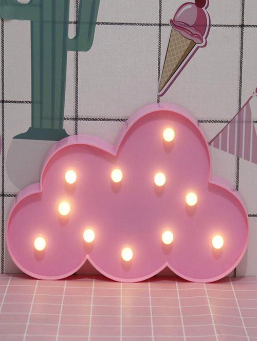 cloud night light led marquee sign-baby light-battery operated - pink - 18629142 - Very Small Image - 1