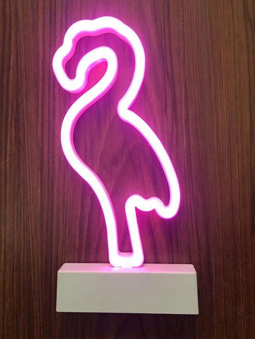 flamingo neon signs, led neon light sign with holder base - 18629193 - Very Small Image - 1