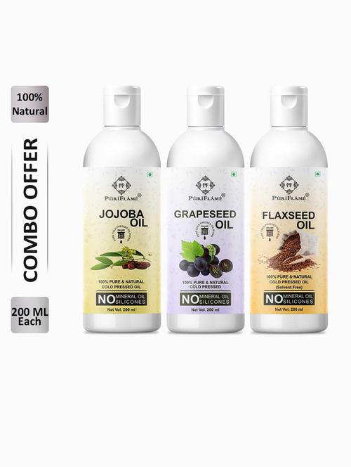 jojobaoil200ml&grapeseedoil200ml&flaxseedoil200mlcombo,(packof3) - 18631614 - Very Small Image - 1