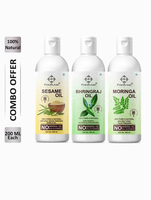 sesameoil200ml&bhringrajoil200ml&moringaoil200mlcombo,(packof3) - 18631678 - Very Small Image - 1