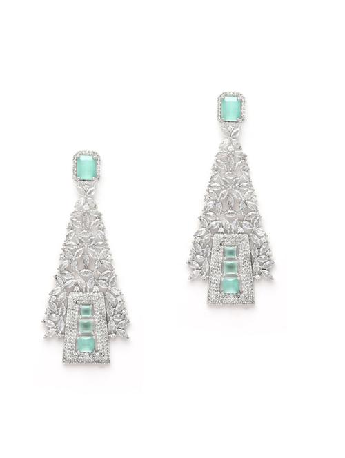 silver plated dangler earring - 18633133 - Very Small Image - 1