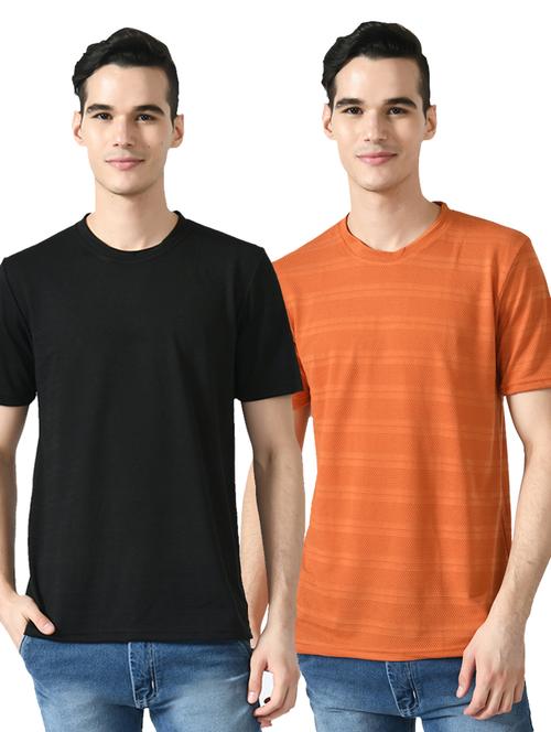 pack of 2 round neck striped t-shirt - 18633461 - Very Small Image - 1