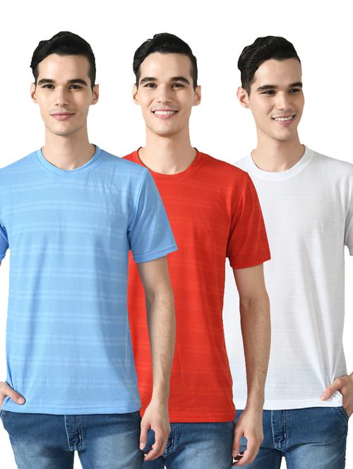 pack of 3 round neck striped t-shirt - 18633480 - Very Small Image - 1
