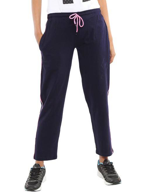 drawstring waist solid track pant - 18633990 - Very Small Image - 1