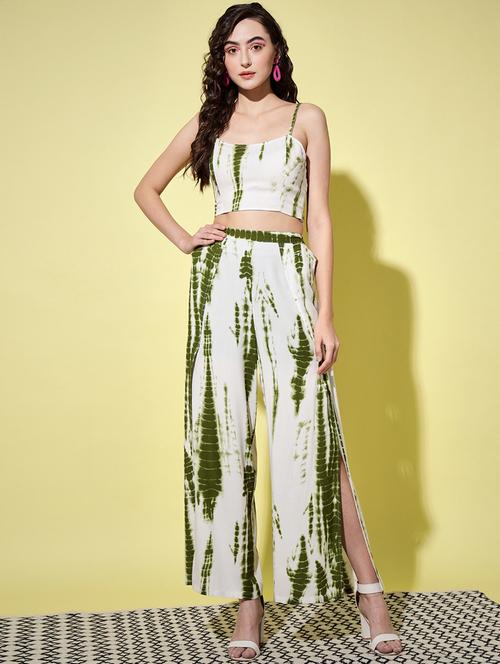 high slit tie and dye top and bottom set - 18634006 - Very Small Image - 1