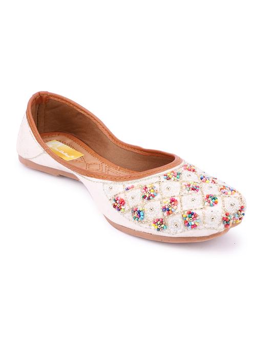 women embellished slip on mojaris - 18634491 - Very Small Image - 1