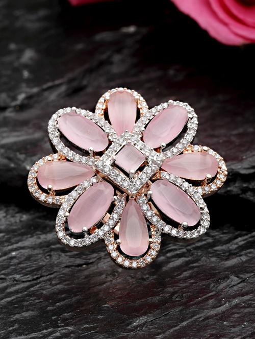 pink metal finger ring - 18636204 - Very Small Image - 1