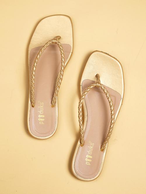 gold slip on sandal - 18637024 - Very Small Image - 1