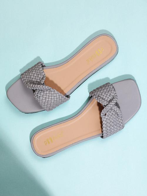 grey slip on sandal - 18637035 - Very Small Image - 1