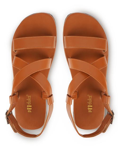 tan back strap sandal - 18637068 - Very Small Image - 1