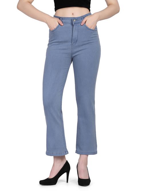 high rise washed denim jean - 18637116 - Very Small Image - 1