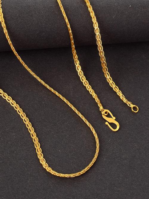 gold plated chain necklace - 18637399 - Very Small Image - 1