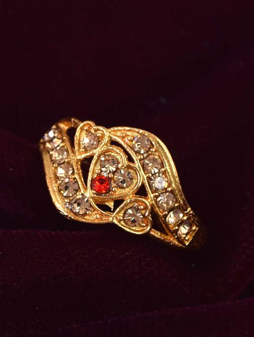 gold brass finger ring - 18637521 - Very Small Image - 1