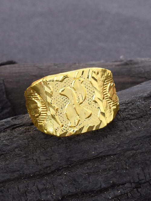 gold brass finger ring - 18637715 - Very Small Image - 1