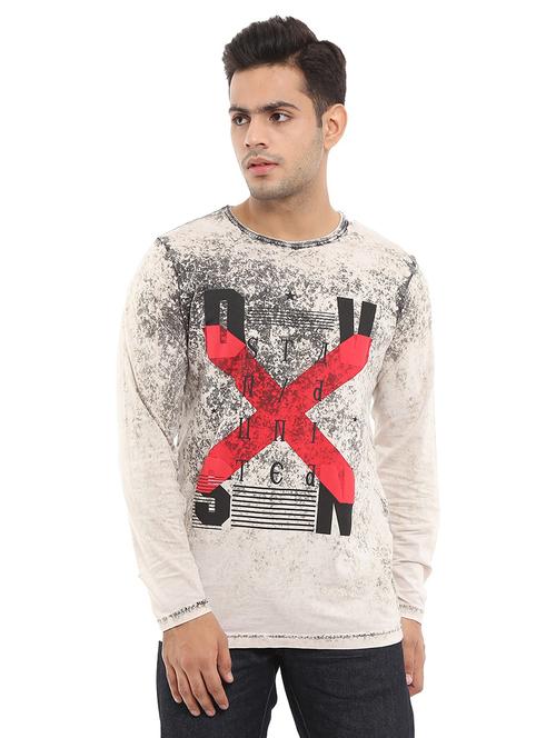 off white typographic long sleeves t-shirt - 18640026 - Very Small Image - 1