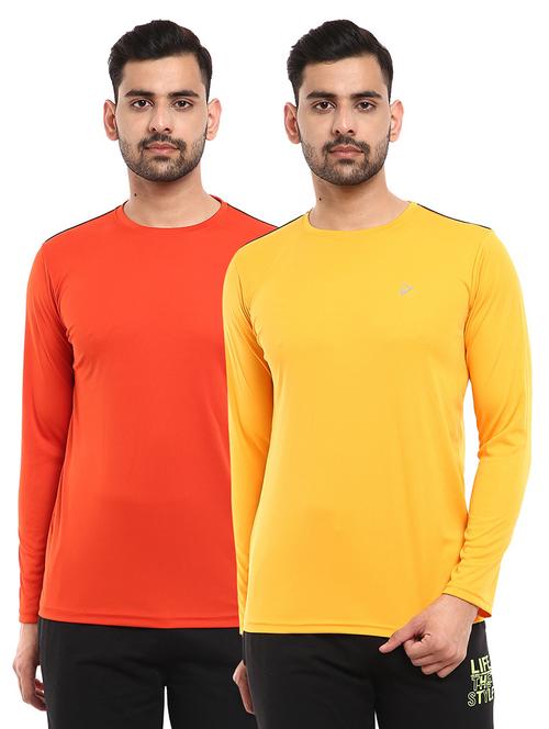pack of 2 solid full sleeve t-shirt - 18640169 - Very Small Image - 1