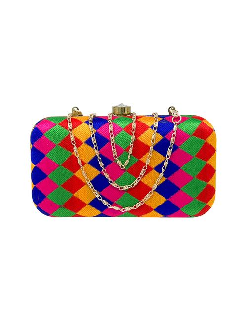 embroidered ethnic clutch - 18640521 - Very Small Image - 1