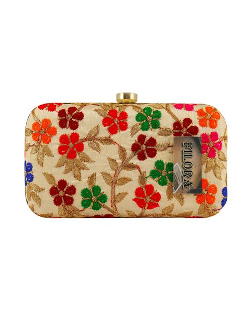 embroidered ethnic clutch - 18640610 - Very Small Image - 1