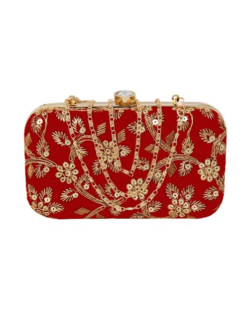 embroidered ethnic clutch - 18640615 - Very Small Image - 1