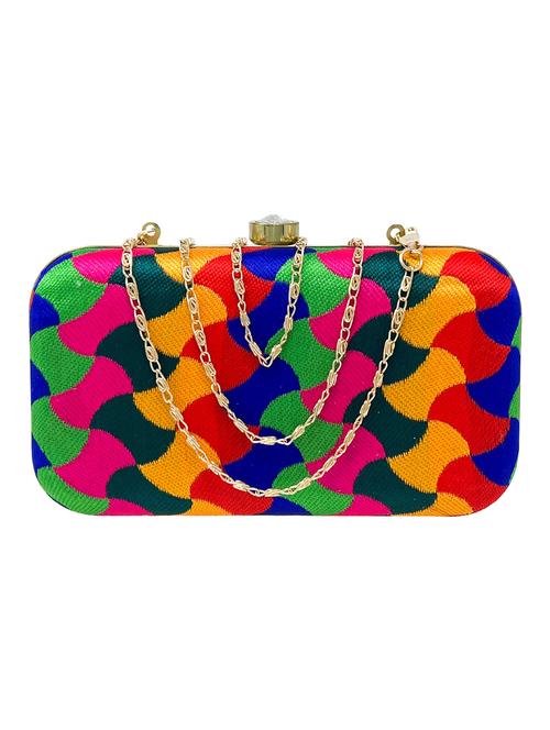 embroidered ethnic clutch - 18640759 - Very Small Image - 1