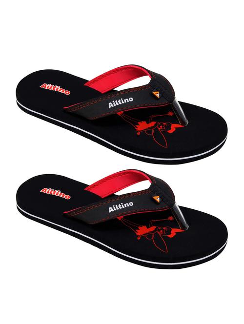 women pack of 2 printed toe separator slippers - 18640871 - Very Small Image - 1