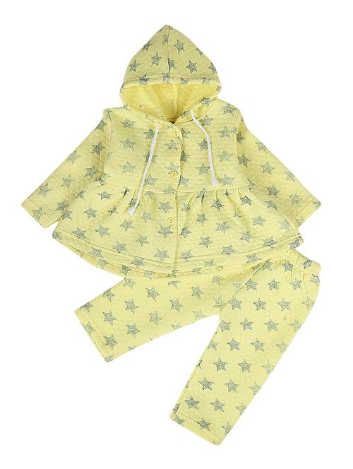 girls hooded neck printed full length set - 18641010 - Very Small Image - 1
