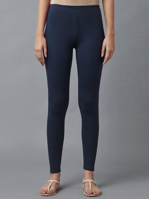 navy blue polyester leggings - 18641601 - Very Small Image - 1