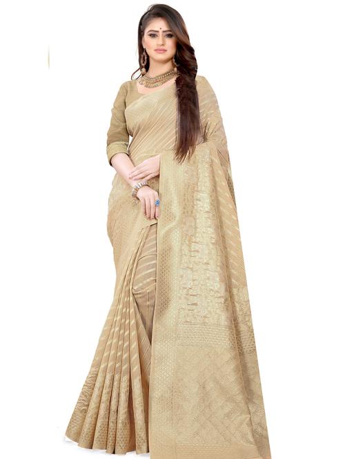 women's banarasi saree with blouse - 18642791 - Very Small Image - 1