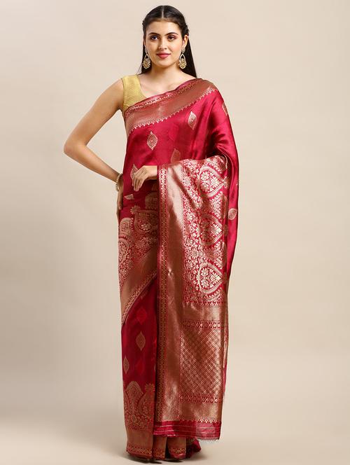 women's self design pink colored saree - 18643165 - Very Small Image - 1