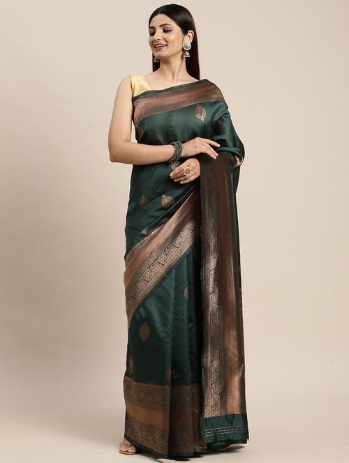 jacquard work kanjivaram saree - 18643988 - Very Small Image - 1