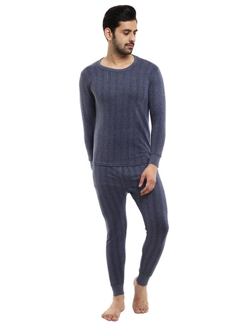 crew neck striped thermal set - 18645423 - Very Small Image - 1