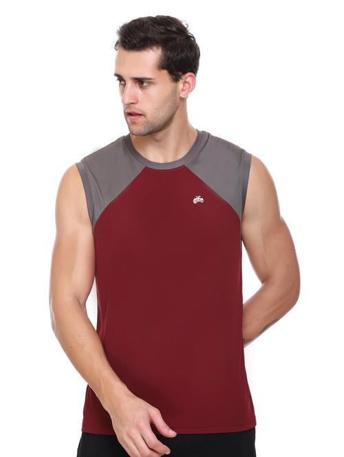 color block sleeveless t-shirt - 18645785 - Very Small Image - 1