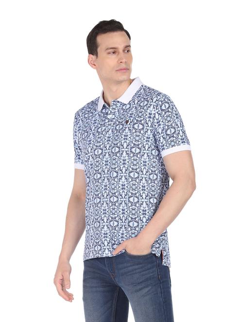 polo neck printed t-shirt - 18646147 - Very Small Image - 1