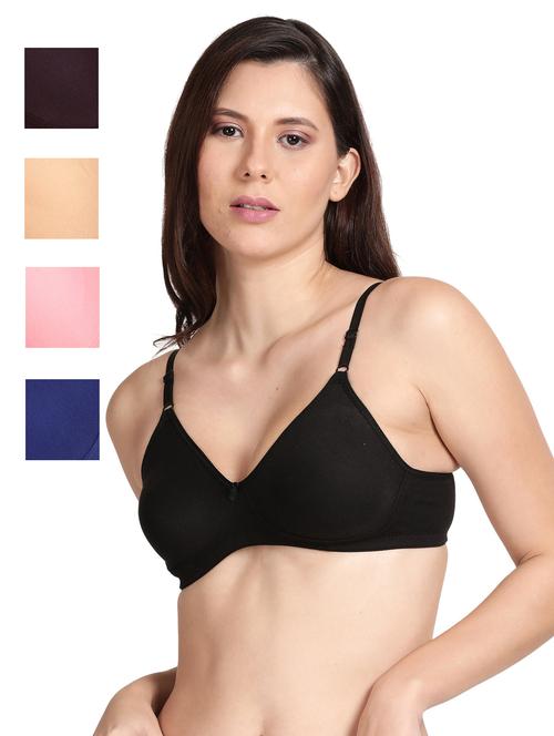 pack of 5 multi colored t-shirt bra - 18646440 - Very Small Image - 1