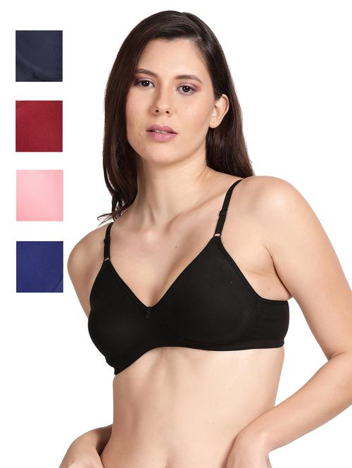 pack of 5 solid t-shirt bra - 18646456 - Very Small Image - 1