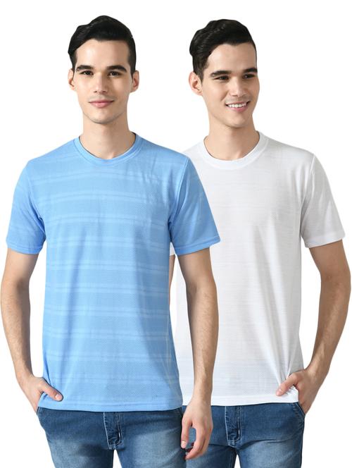 pack of 2 round neck striped t-shirt - 18646831 - Very Small Image - 1