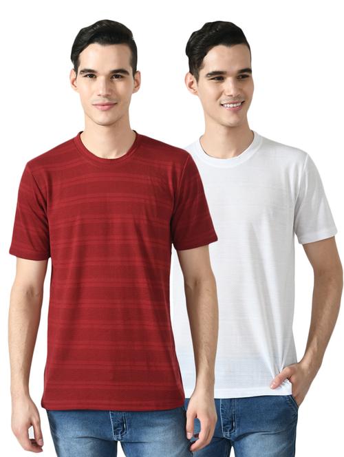 pack of 2 round neck striped t-shirt - 18646837 - Very Small Image - 1