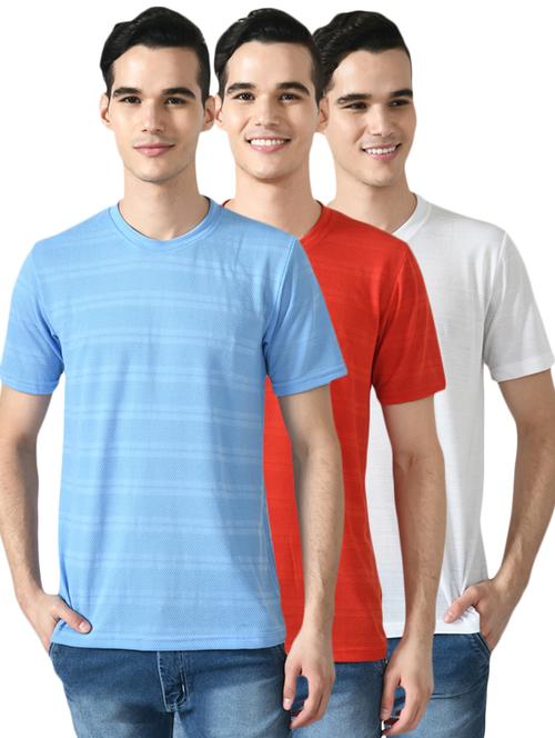 pack of 3 round neck striped t-shirt - 18646844 - Very Small Image - 1