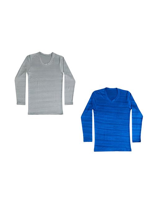 boys set of 2 round neck solid t shirt - 18646874 - Very Small Image - 1