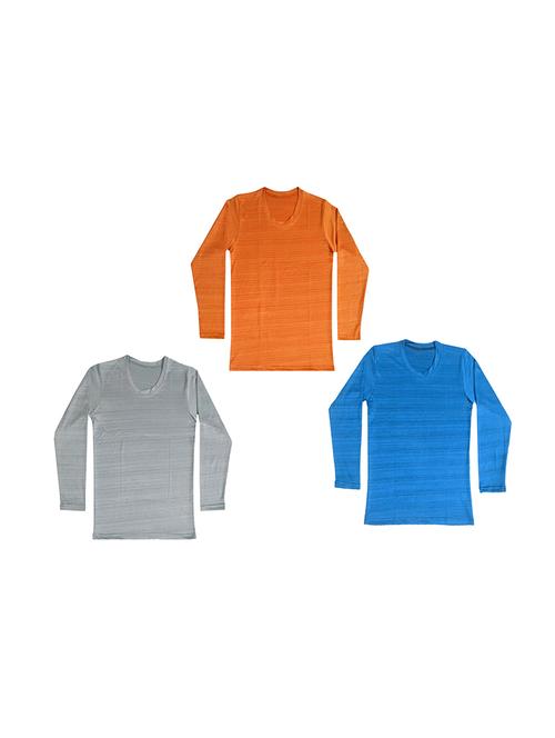 boys pack of 3 solid t-shirt - 18646920 - Very Small Image - 1