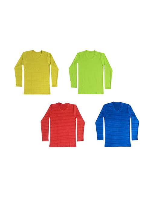 boys pack of 4 solid t-shirt - 18646983 - Very Small Image - 1