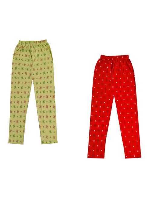 girls pack of 2 printed legging - 18647027 - Very Small Image - 1
