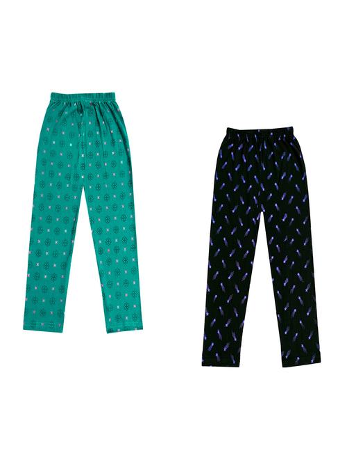 girls pack of 2 printed leggings - 18647079 - Very Small Image - 1