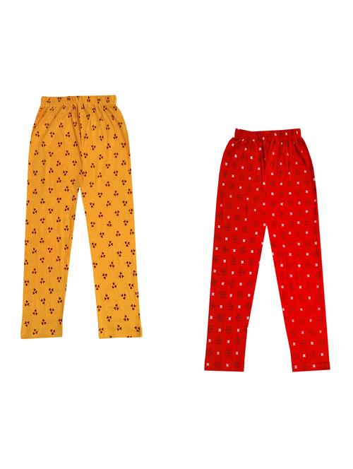 girls pack of 2 printed leggings - 18647083 - Very Small Image - 1